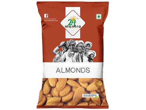 24 Mantra Organic Almonds, 100 g