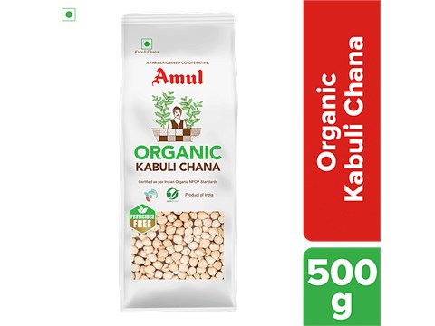 Amul Organic Kabuli Chana, 500 g