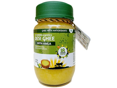 18 Herbs Organics Desi Ghee/Tuppa with Amla, 200 ml