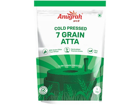 Anugrah Cold-Pressed 7 Grain Atta, 1 kg