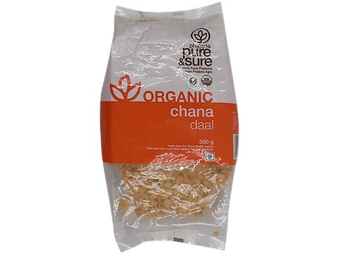 Phalada Pure & Sure Organic - Chana Daal, 500 g