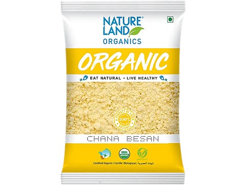 Natureland Organics Chana Besan, 500 g