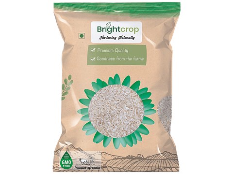 Brightcrop Sona Masoori Regular Rice - Rich In Aroma, Medium Grain, 1 kg