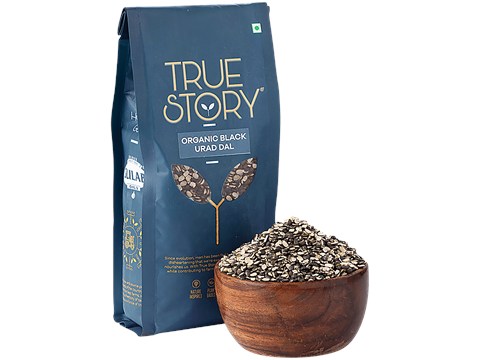 True Story Organic Black Urad Dal, 500 g