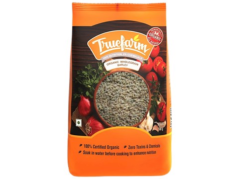 Truefarm Organic Wholegrain Barley, 500 g