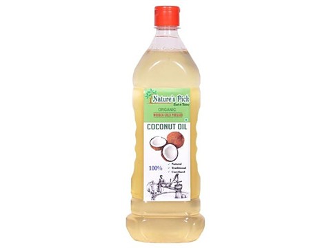 Nature's Pick  Organic Cold Pressed Oil - Coconut, 1 L