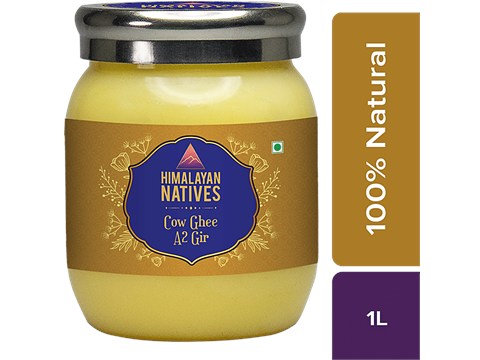 Himalayan Natives Cow Ghee  - A2 Gir, Pure & Organic, 1 L