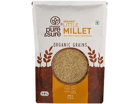 Phalada Pure & Sure Organic Little Millet - Nutrient Rich, 500 g