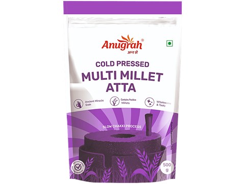 Anugrah Cold-Pressed Multi Millet Atta, 500 g