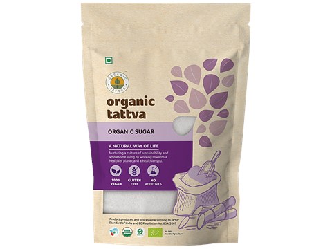 Organic Tattva Sugar/Sakkare, 1 kg