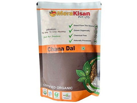 MeraKisan Organic Chana Dal, 500 g