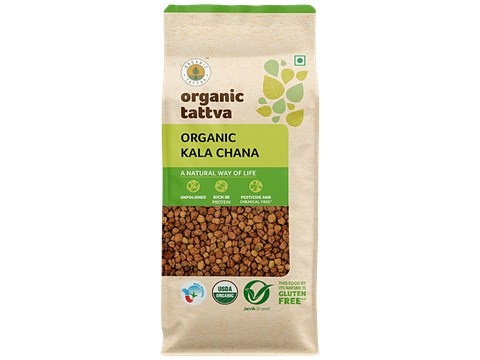 Organic Tattva Organic Brown/ Kala Chana, 500 g