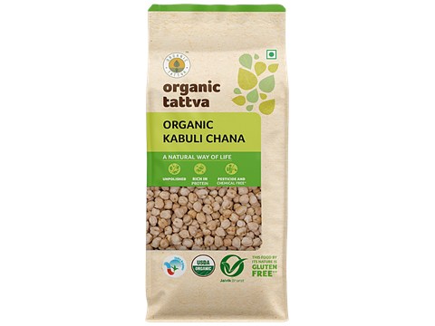 Organic Tattva Organic Kabuli Chana/Kabuli Kadale, 1 kg