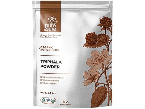 Phalada Pure & Sure Organic Triphala Powder, 100 g