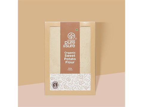 Phalada Pure & Sure Organic Sweet Potato Flour - Good For Digestive Health & Blood Sugar Management, 500 g
