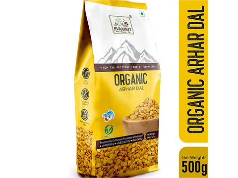 Jivamrit Organic Arhar Dal, 500 g