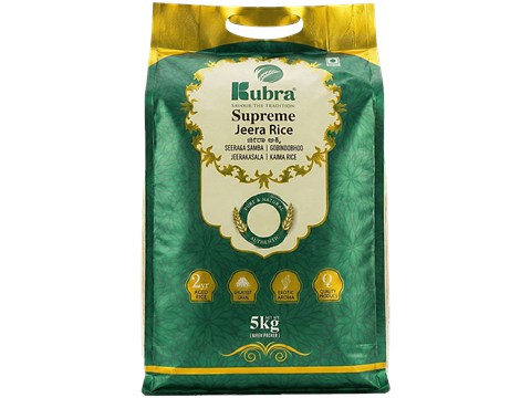 Kubra Supreme Jeera Rice, 5 kg