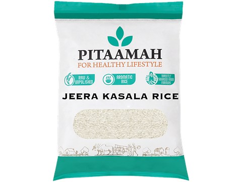 Pitaamah Jeera Kasala Rice - Raw/Unpolished & Aromatic, 1 kg