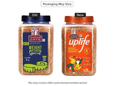 India Gate Uplife Weight Watchers Brown Rice, 1 kg