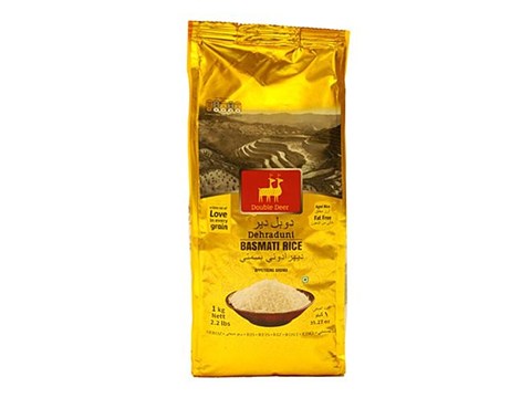 Double deer  Dehraduni Basmati Rice, 1 kg