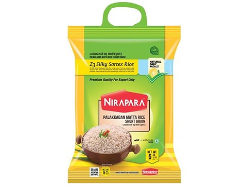 Nirapara Palakkadan Matta Unda Rice - Short Grain, 5 kg