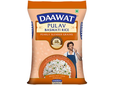 Daawat Pulav Basmati Rice, 1.5 kg