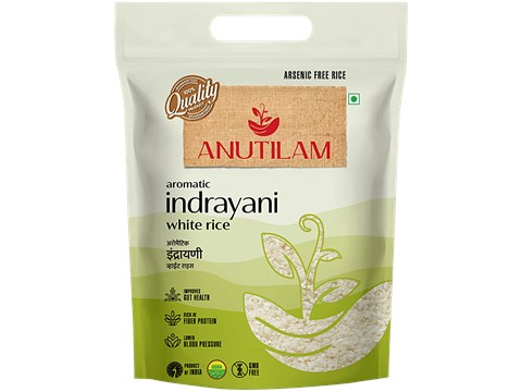 ANUTILAM Aromatic Indrayani White Rice, 5 kg