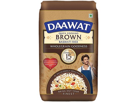 Daawat Quick Cooking Brown Basmati Rice, 1 kg