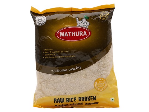 Mathura Broken - Raw Rice/Akki, 500 g