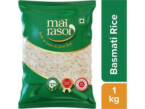 Mai Rasoi Basmati Rice Basmato Chawal Biryani Super Premium, 1 kg