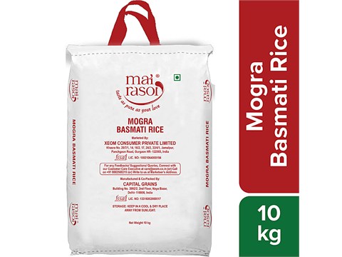 Mai Rasoi BASMATI RICE/CHAWAL - MOGRA, BROKEN GRAINS/TUKDA, 10 kg