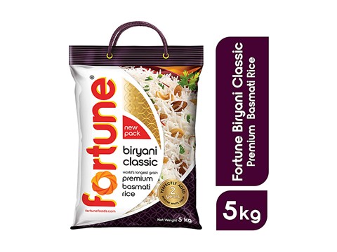 Fortune Classic Basmati Rice/Basmati Akki - Biryani, 5 kg