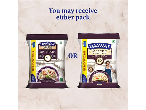 Daawat RozanaMini Mogra 50 Basmati Rice, 10 kg