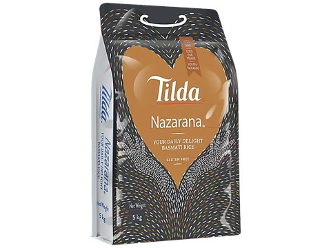 Tilda Nazarana Basmati Rice - Gluten-Free, Long-Grained, 5 kg