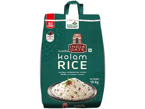 India Gate Wada Kolam Rice, 10 kg