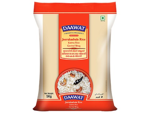 Daawat Jeerakashala Rice, 5 kg