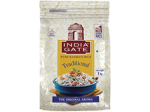 India Gate Traditional Basmati Rice, 1 kg