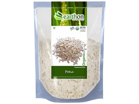 Earthon Organic Poha/Avalakki, 500 g