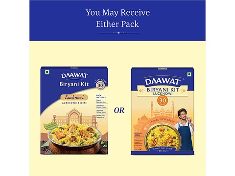 Daawat Lucknowi Biryani Kit, 334 g