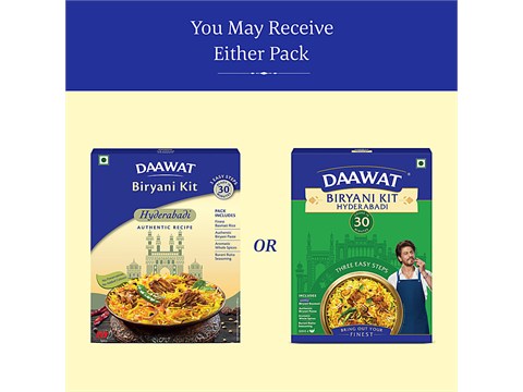 Daawat Hyderabadi Biryani Kit, 334 g
