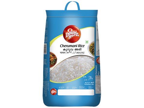 Double Horse Cherumani (White Rice/Akki), 5 kg