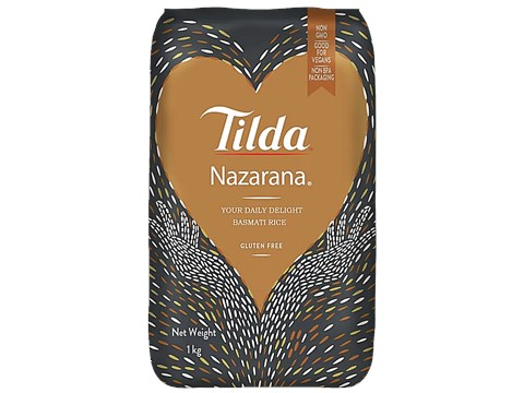 Tilda Nazarana Basmati Rice - Gluten-Free, Long-Grained, 1 kg