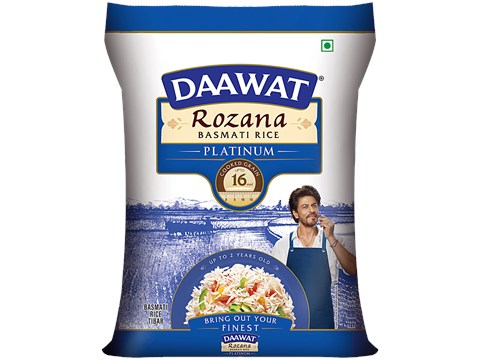 Daawat Rozana Basmati Rice - Platinum, 5 kg