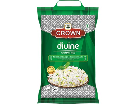 Crown Divine Basmati Rice, 5 kg
