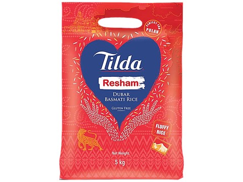 Tilda Resham Dubar Basmati Rice - Gluten Free, Rich Texture & Aroma, 5 kg