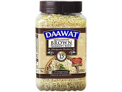 Daawat Quick Cooking Brown Basmati Rice, 1 kg