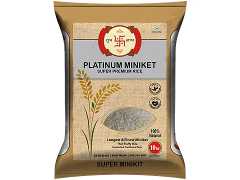 Shubh Labh Platinum Super Premium Miniket Rice, 10 kg