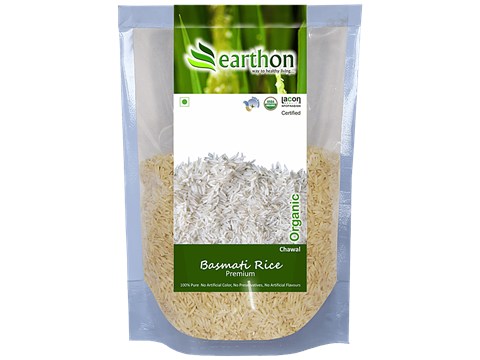 Earthon Organic Basmati Rice//Basmati Akki - Regular, 1 kg