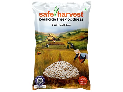 Safe Harvest Puffed Rice/Kadle Puri - Pesticide Free, 500 g