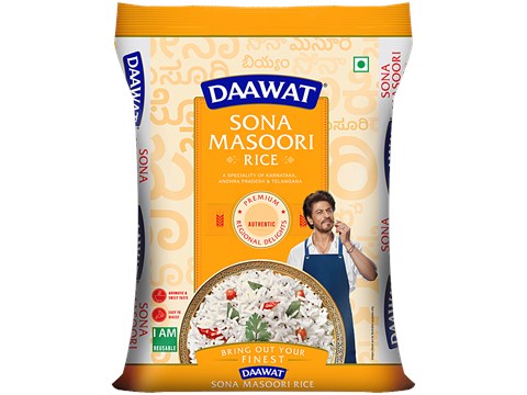 Daawat Sona Masoori Rice, 26 kg